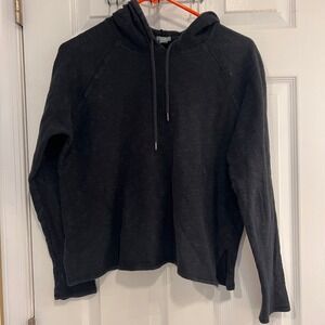 Aerie Black Cropped Women's Hoodie Pullover